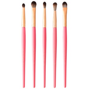 LaraFaye London Makeup Brushes Hot Pink Luxe Brush Eye Set
