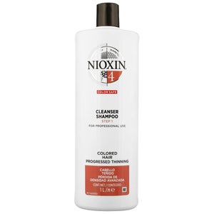 Nioxin 3D Care System System 4 Step 1 Color Safe Cleanser Shampoo: For Colored Hair With Progressed Thinning 1000ml