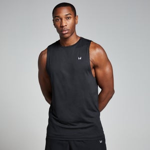 MP vīriešu sporta krekls ar pazeminātu rokas izgriezumu “Training” — Melns