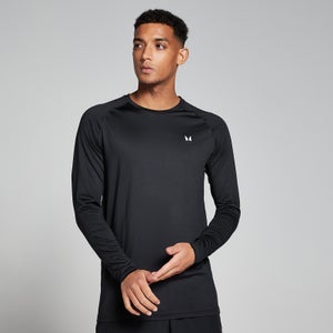 MP vīriešu sporta krekls ar garām piedurknēm “Training” — Melns