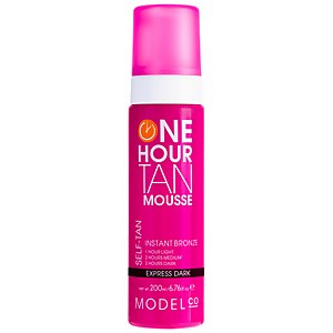 ModelCo Tanning One Hour Tan Mousse Instant Bronze Express Dark 200ml