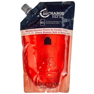 L'Occitane Cherry Blossom Bath and Shower Gel Eco Refill 500ml