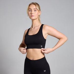 Бесшовное спортивное бра MP Shape — черный цвет