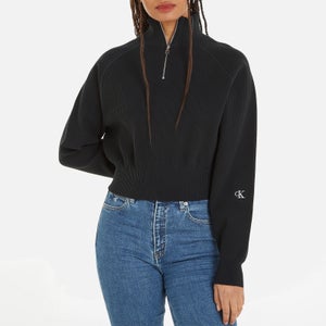 Calvin Klein Jeans Ribbed-Jersey Sweatshirt