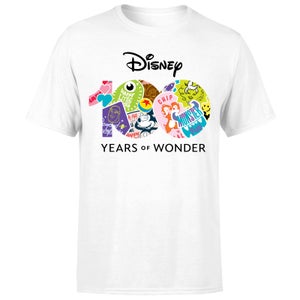 Disney 100 Years Of Disney Logo Men's T-Shirt - White