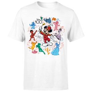 Disney 100 Years Of Disney Music Men's T-Shirt - White