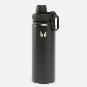 Botella de agua metálica mediana - Negro