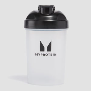 Plastový mini šejker Myprotein – priehľadný/čierny