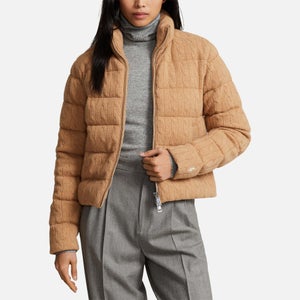 Polo Ralph Lauren Insulated Cable Knit Wool-Blend Coat