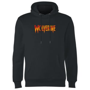 Avengers Wolverine Comics Logo Hoodie - Black