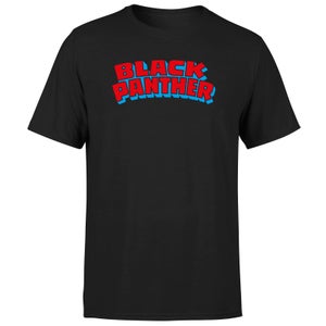 Avengers Black Panther Comics Logo Men's T-Shirt - Black