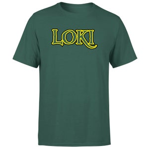 Avengers Loki Comics Logo Men's T-Shirt - Green