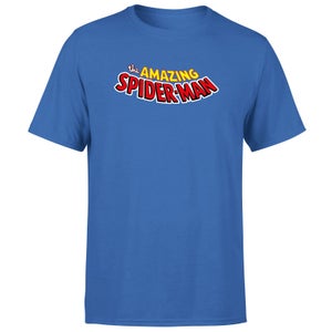 Avengers Spiderman Comics Logo Men's T-Shirt - Blue