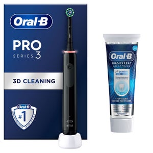 Oral B Pro 3800 Electric Toothbrush Black & Toothpaste Gum Calm 75ml