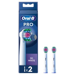 Oral-B 3D White Opzetborstels Wit, 2 Stuks