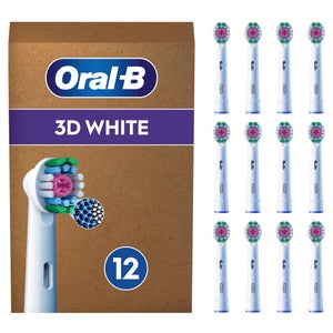 Oral B 3D White Toothbrush Head - Pack of 12 Counts
