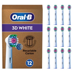 Oral B 3D White Toothbrush Head - Pack of 12 Counts