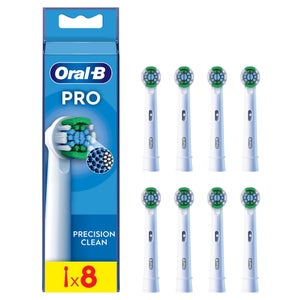 Oral B Precision Clean White Toothbrush Head - Pack of 8 Counts