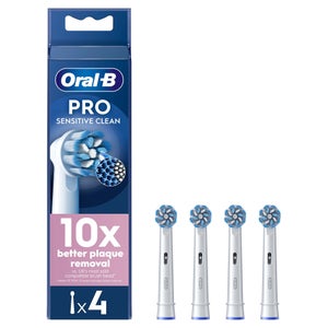 Oral B Sensitive Clean White Toothbrush Head - Pack of 4 Counts