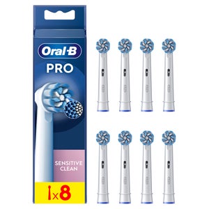Oral B Sensitive Clean White Toothbrush Head - Pack of 8 Counts
