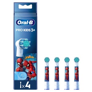 Oral-B Kids Spiderman Toothbrush Heads – Pack of 4