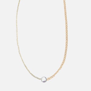 Hermina Athens Moonstone Stylelove Gold Vermeil Necklace