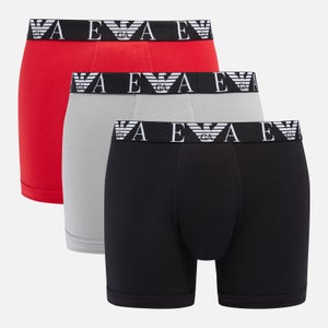 Emporio Armani Three-Pack Cotton-Blend Longline Boxers