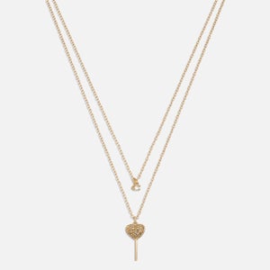 Coach Lollipop Gold-Toned Brass Multi Layer Necklace