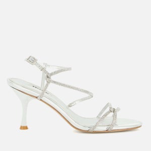 Dune Women's Majestys Mid Heeled Sandals - Silver
