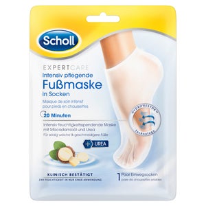 Scholl Expert Care Intensiv pflegende Fußmaske in Socken mit Macadamiaöl