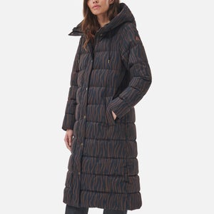 Barbour Printed Holkham Quilted Shell Coat