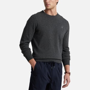 Polo Ralph Lauren Men's Merino Crew Knitted Jumper - Dark Charcoal Heather
