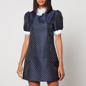 Sister Jane Laguna Polka-Dot Jacquard Mini Dress