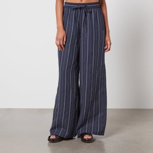Aligne Koi Pinstriped Poplin Wide-Leg Trousers