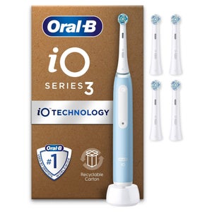 Oral B iO3 Matt Black with 4ct Extra Ultimate Clean White Refills