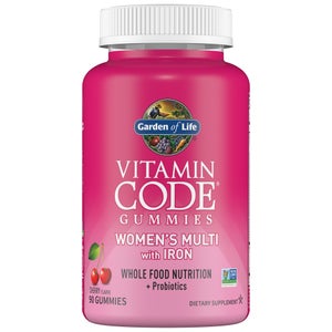 Vitamin Code Multivitamines + Fer Pour Femmes - Cerise - 90 Gommes à Mâcher