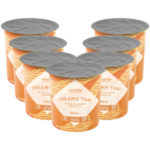 Meal Replacement Box of 7 Creamy Thai Style Noodles Pot Meals