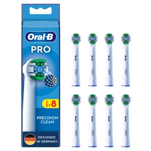 Oral-B Pro Precision Clean Aufsteckbürsten für elektrische Zahnbürste, X-förmige Borsten, 8 Stück
