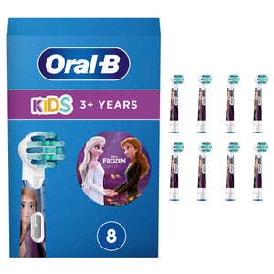Oral B Kids Frozen Brush Heads for Electric Toothbrush - Pack of 8 Counts