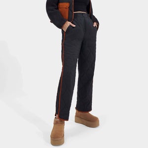UGG Women's Dayana Quilted UGG Fluff Trousers - Tan Ink/Hardwood