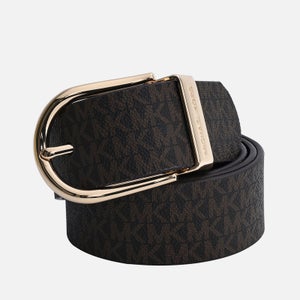 Michael Kors Reversible Leather and Coated-Canvas Belt