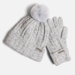 Ted Baker Women's Kerriie Hat and Gloves Set - Grey