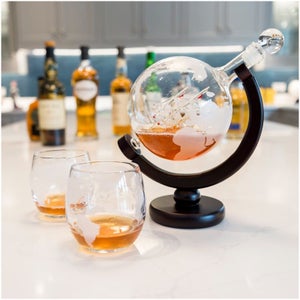 Globe Decanter with Glasses Set