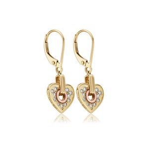 Clogau Cariad Sparkle Diamond Drop Earrings