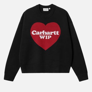 Carhartt WIP Heart Jacquard-Logo Cotton Sweatshirt