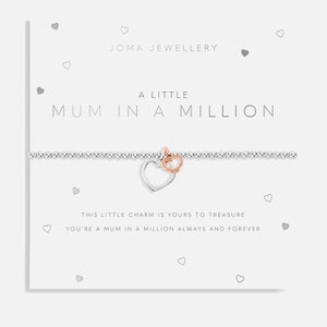 Joma Jewellery A Little Mum In A Million Silver-Tone Bracelet