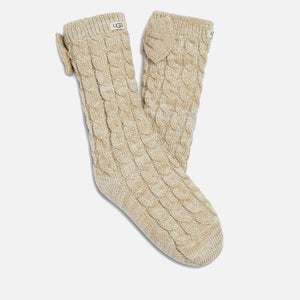 UGG Lalia Bow Fleece Lined Knit Socks