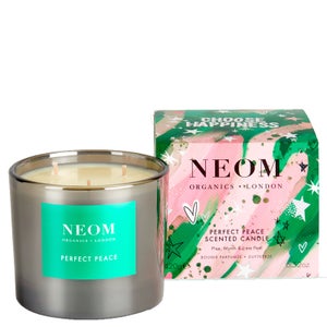 Neom Wellbeing London Scent To Make You Happy - Perfect Peace 3 Wick Candle 420g