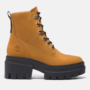 Timberland Women's Everleigh 6 Inch Lace Up Boots - Wheat Nubuck