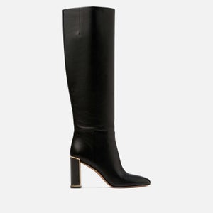 Kate Spade New York Women's Merritt Leather Knee High Heeled Boots - Black